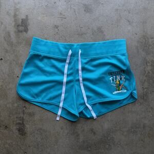 Vintage Y2K Disney Tinker Bell University Lounge micro booty Shorts Womens Large